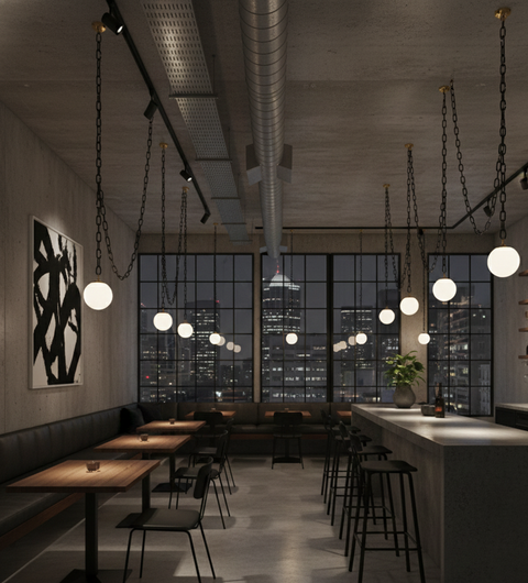 Contemporary Chain Light Pendent