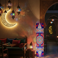 Printed Cylindrical Shade Floor Lamp