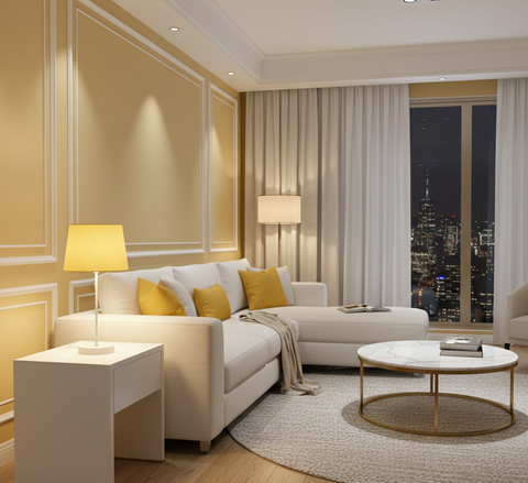 Modern Yelllow Table Lamp