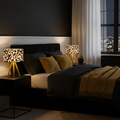 Tripod  Printed Shaded Table Lamp