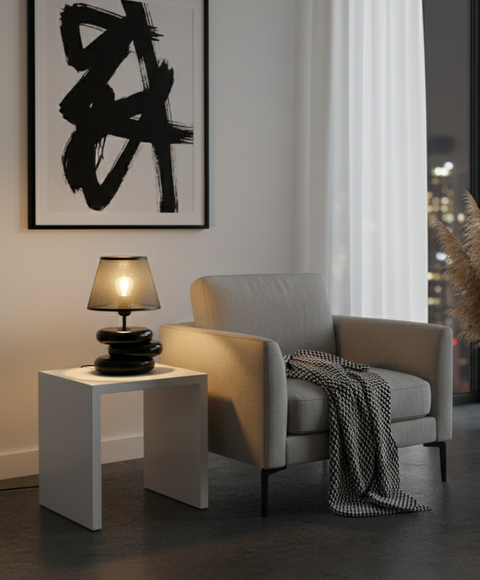 Black mesh Table Lamp