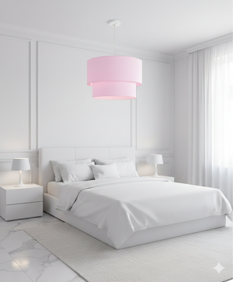 Contemporary Pink Powder Shade Pendant Ceiling