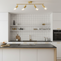 Minimalist Gold Track Ceiling Lamp