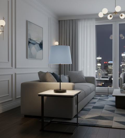 Modern Grey Table Lamp