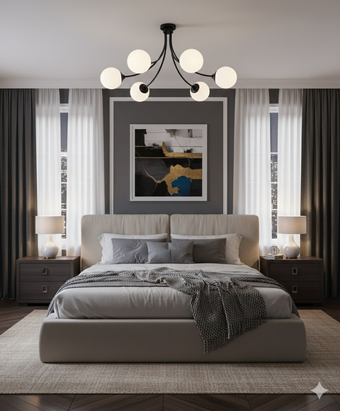 Modern Black Ceiling lamp