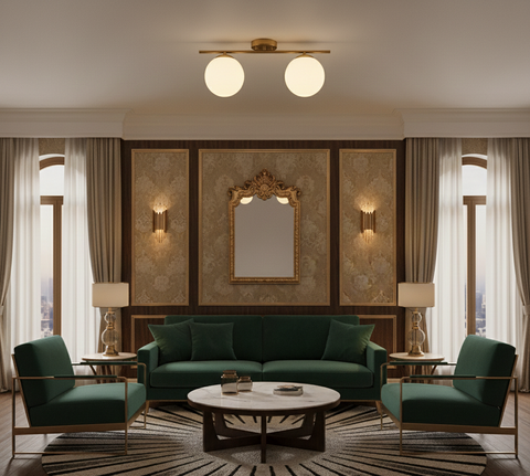 Elegant Gold Ceiling Track