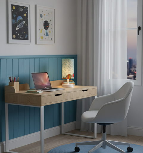 Modern Back-to-School Table Lamp
