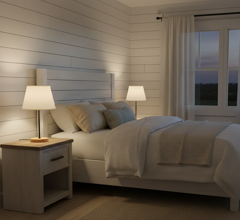 Modern Off White Table Lamp