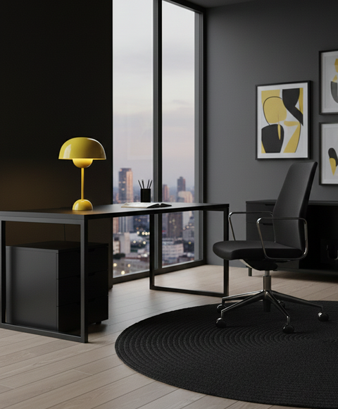 Modern Yellow Table Lamp