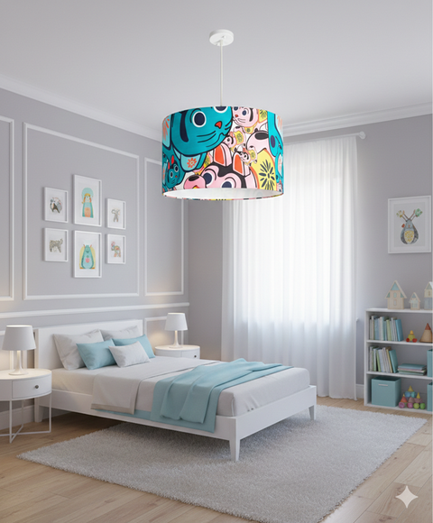 Modern Printed shade Pendant