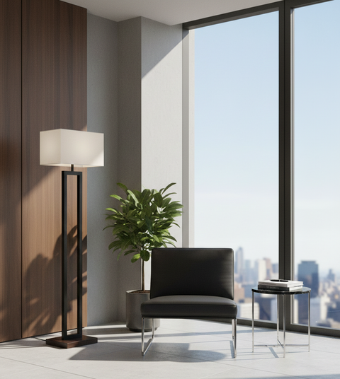 Modern Brown Floor Lamp