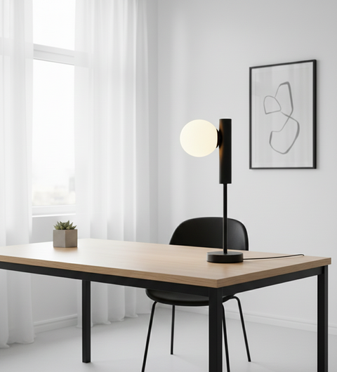 Minimal Black Table Lamp