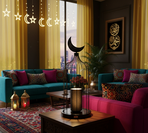 Black  Islamic Table Lamp
