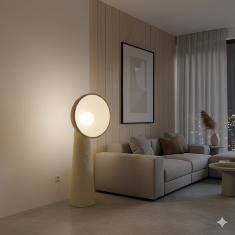 Modern Beige Floor Lamp