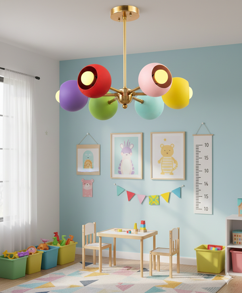 Multi Color Sputnik Chandelier