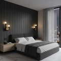 '-G Stylish Armed Black Wall Lamp