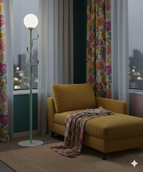 Modern Pistage Floor Lamp with Hooks