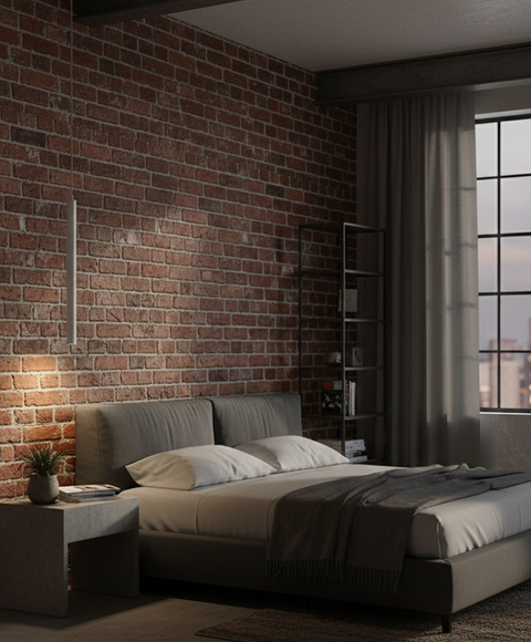 Single White Cylinder Pendant