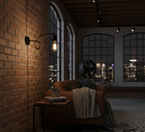 Minimal Black Wall Lamp