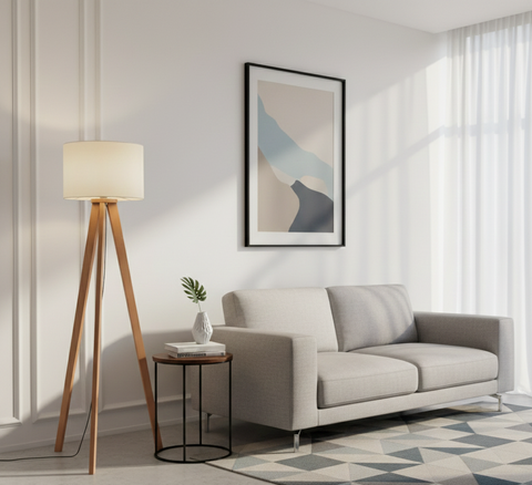 Modern Scandinavian Tripod Floor Lamp