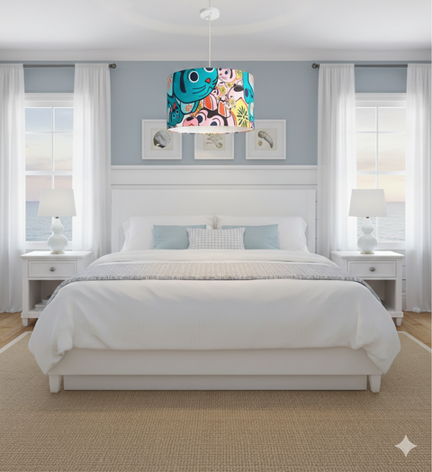 Modern Printed shade Pendant