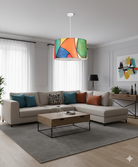 Modern Printed shade Pendant