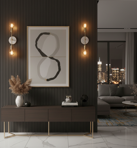 Modern Double Bulb Wall Sconce