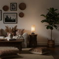 Modern Burlap Table Lamp