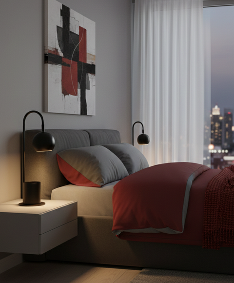 Black Multifunction Table Lamp