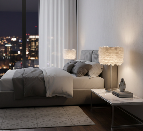 Stylish White Table Lamp