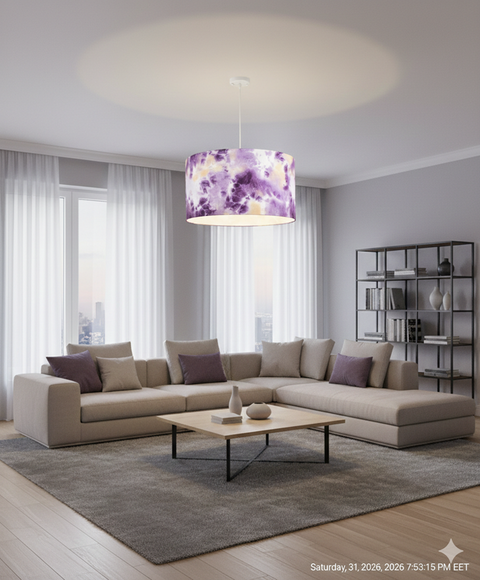 Modern Printed shade Pendant