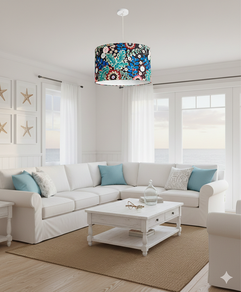 Modern Printed shade Pendant