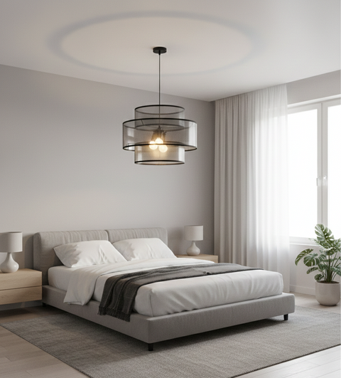 Transparent Linen Pendant Ceiling