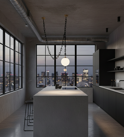 Contemporary Chain Light Pendent