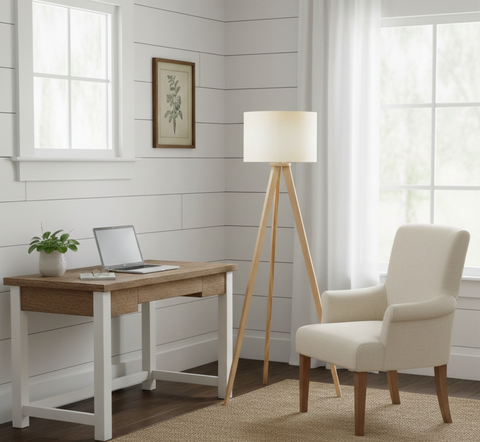Modern Scandinavian Tripod Floor Lamp