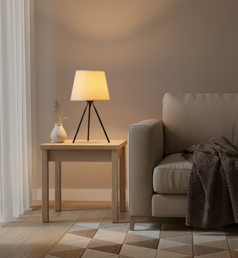 Stylish Biege Table Lamp