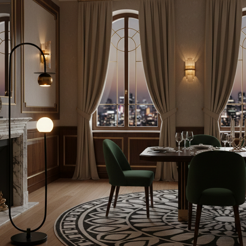 C-Shaped Floor Lamp