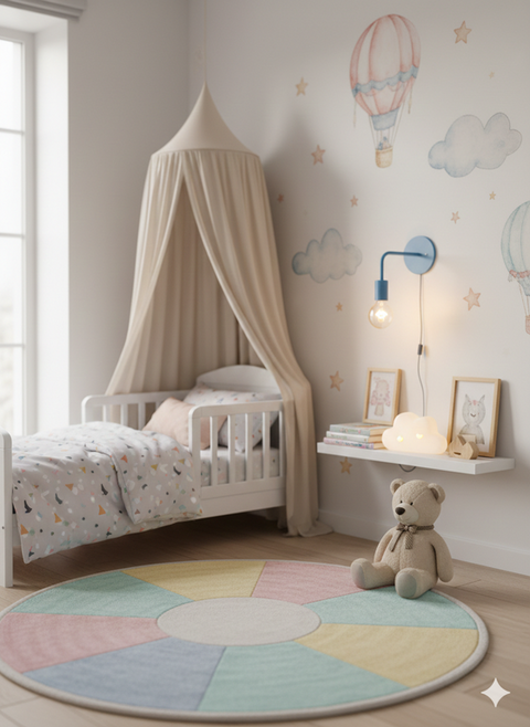 Blue Kids Wall Lamp