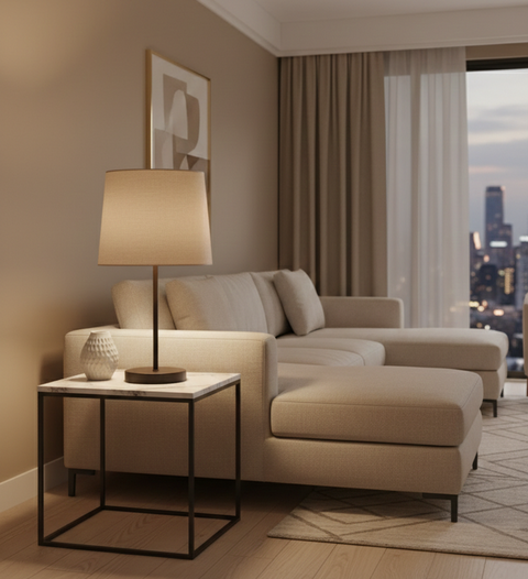 Modern Beige Table Lamp