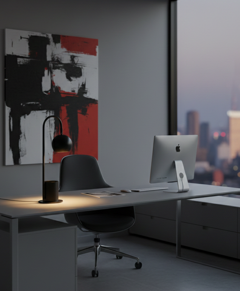 Black Multifunction Table Lamp