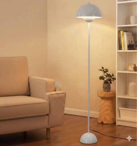 Modern Light Grey Floor Lamp