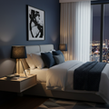 Stylish Blue Table Lamp