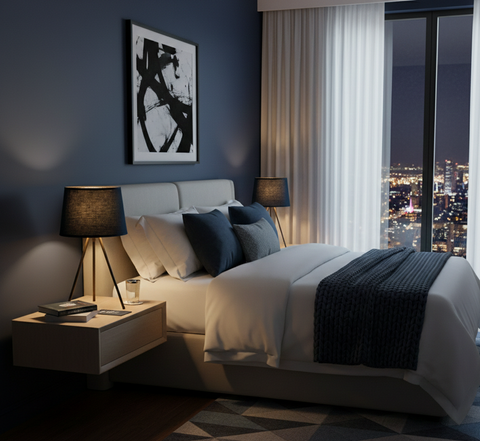 Stylish Blue Table Lamp