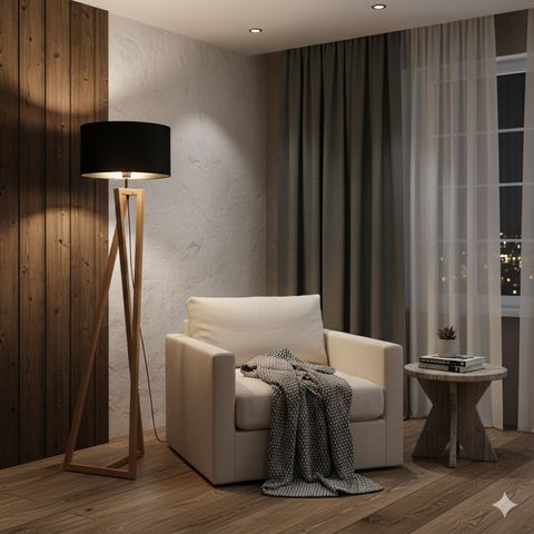 Modern Black Floor Lamp
