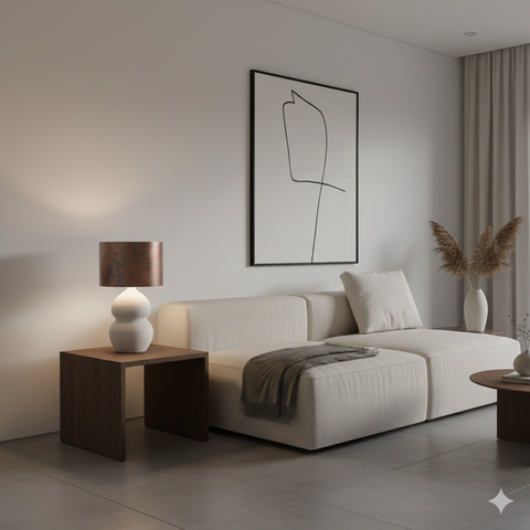 Minimal Brown Table Lamp