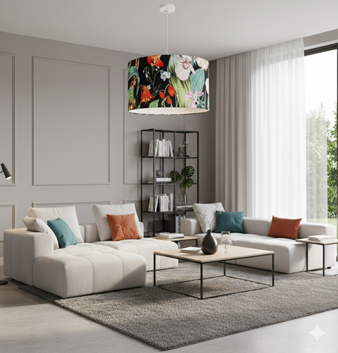 Modern Printed shade Pendant