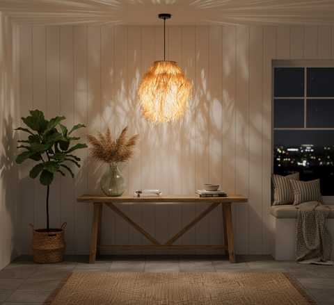 Bohemian Beige Shade Pendant
