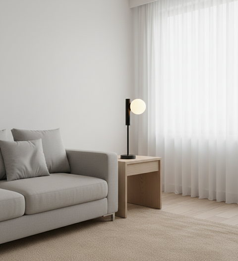 Minimal Black Table Lamp