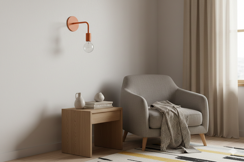 Orange Kids Wall Lamp