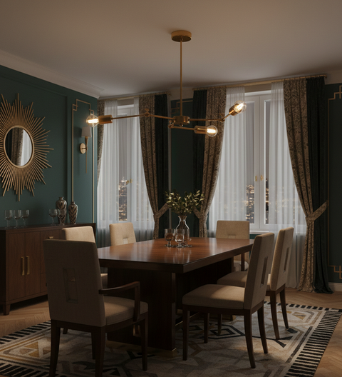 Classic Gold Branched Chandelier